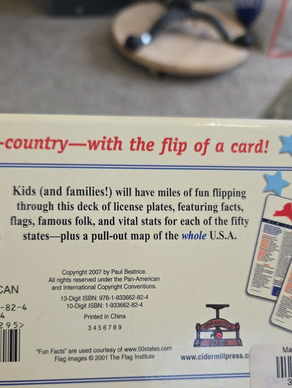Nifty Plates From Fifty States Vintage Travel Classroom Learning Cards NIB